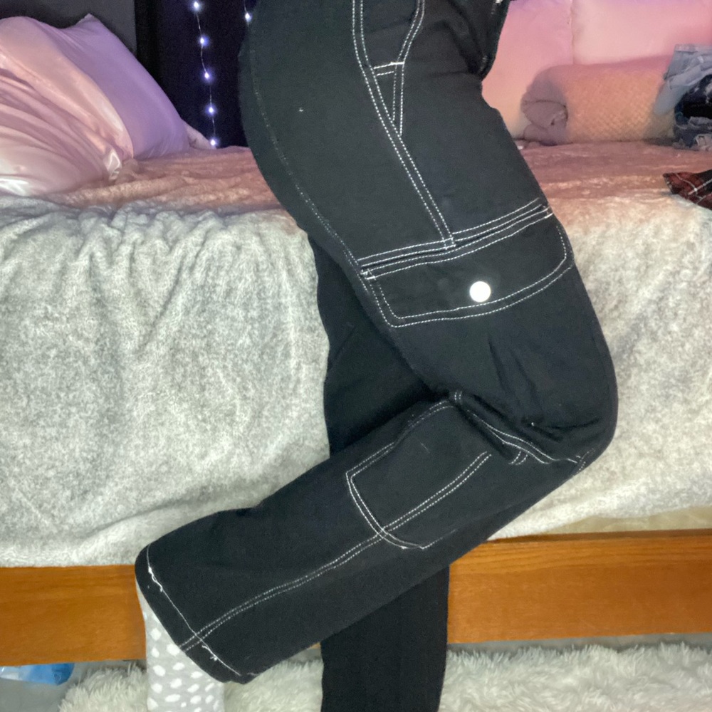 Black cargo pants